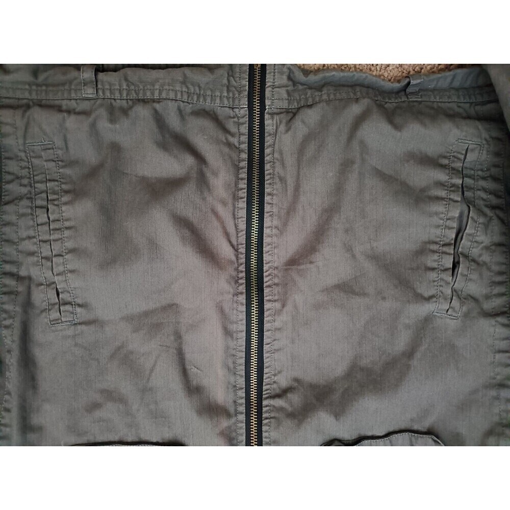 Vintage French Connection Jacket Women's Size Medium Full Zip Green Pockets - Picture 7 of 12